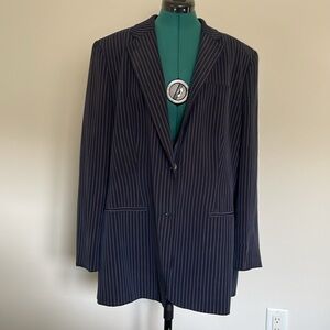 Lauren Ralph Lauren Black Pinstripe Blazer